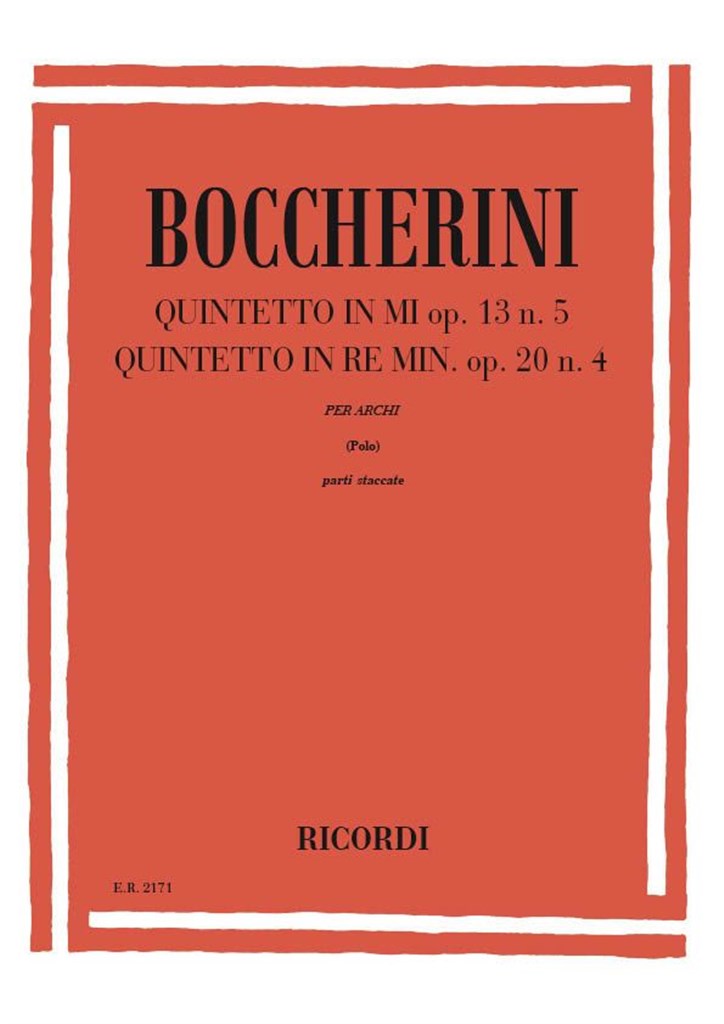 Quintetti: N. 1 In Mi Op. 13, N. 5 - N. 2